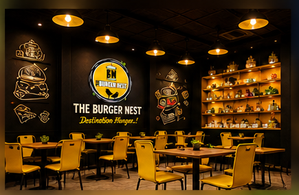 Burger Nest interior
